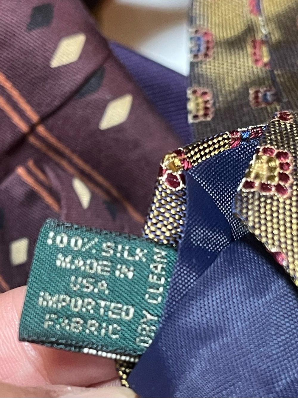 J Crew Bundle 8  Of 100% Silk Men’s Ties J Crew Made In USA - Picture 12 of 16